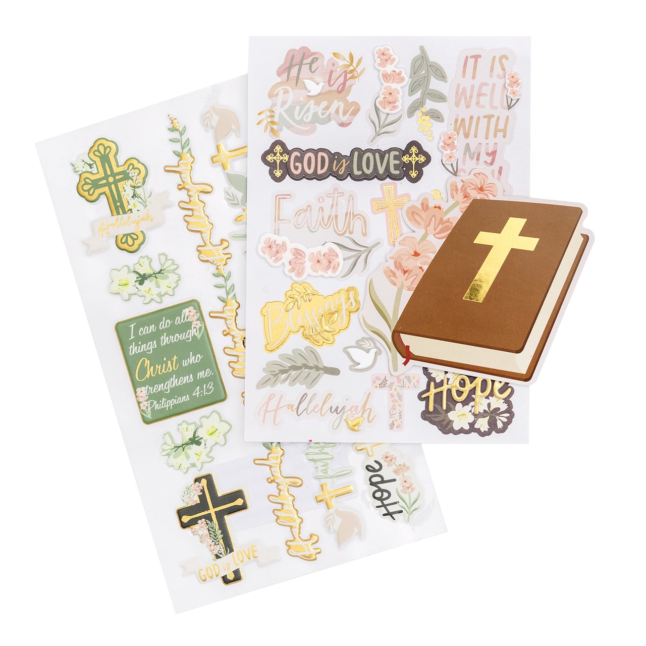 12 Pack: Faith-Based Easter Stickers by Recollections&#x2122;